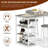 Dining Table Set For 2, 3 Pieces Bar Table Counter Height And Chairs Set, Kitchen Table  With 3 Storage Shelves, 2 Upholstered Chairs With Backrests & Footrests For Apartment, Breakfast, Bar, Kitchen Island-1754083762