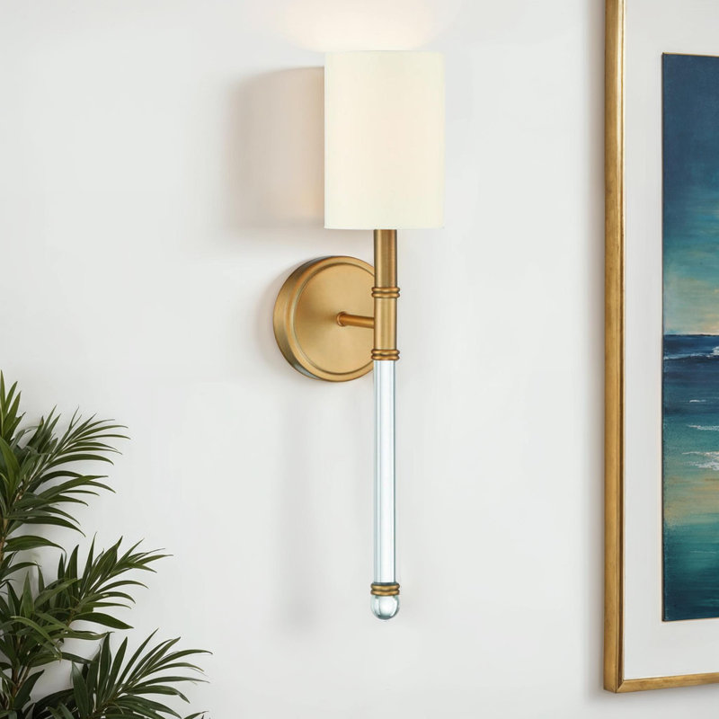 Nazario 1 - Light Dimmable Wallchiere in Warm Brass, Warm Brass