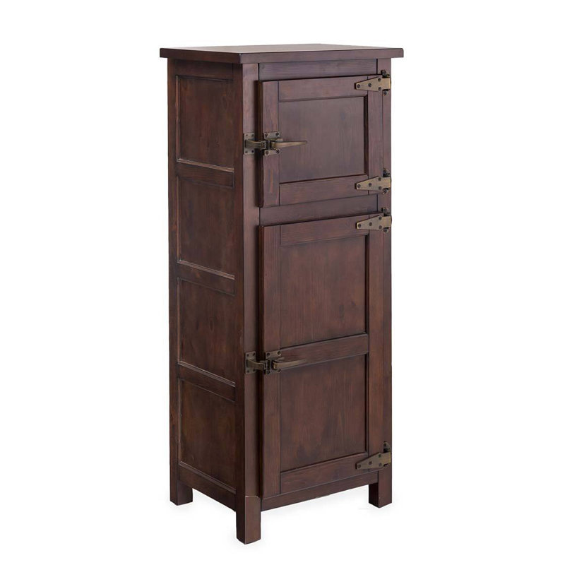 Armoire en bois avec glacière Portland