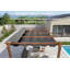 Pergola rétractable d'extérieur mauve 10 pi x 13 pi avec abat-jour de soleil en métal pour abri de jardin Pavillon de véranda en bois-80695622