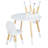 Round Table Portable Plastic Dining Card Table And Chair Set