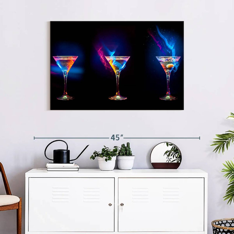 Yarlin flamboyant cocktails, H 24 po x l 36 po