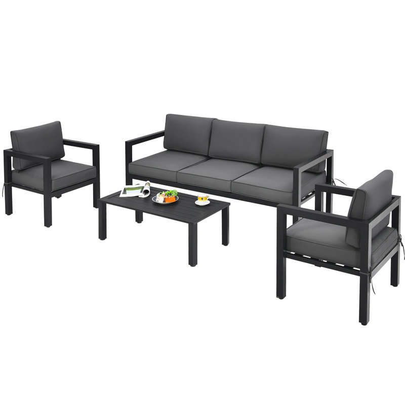 5 - Person Patio Conversation Set with Cushions