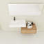 Meuble-lavabo de salle de bain avec lavabo en résine