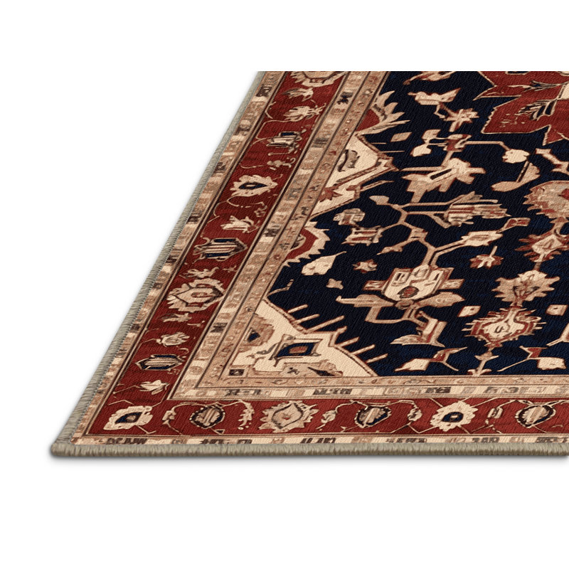 Machine Washable Persian Brown Area Rug, Rectangle 2' x 3'