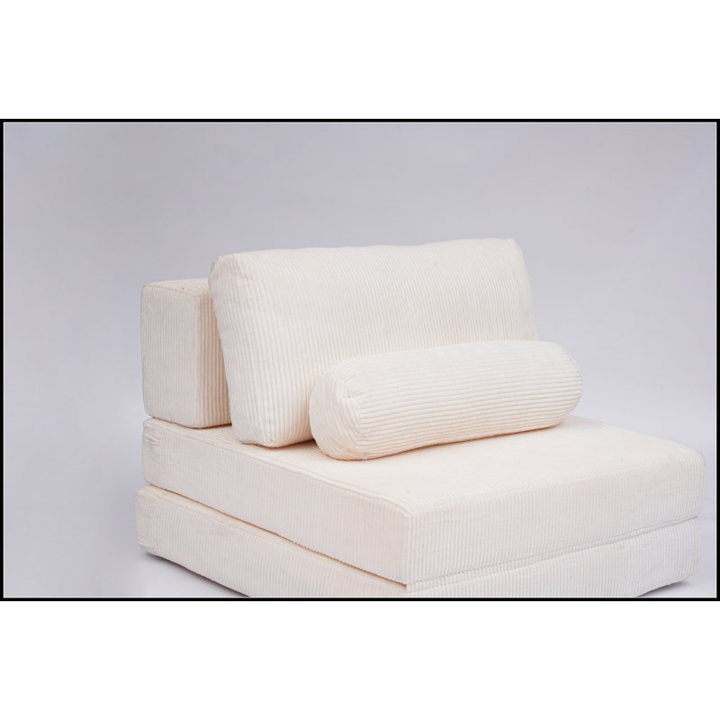 Canapé-lit pliable modulaire Castle pour salon et chambre à coucher, Le blanc ne s'applique pas, Blanc