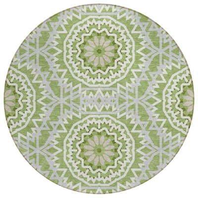 Kayann Washable Geometric Indoor / Outdoor Rug