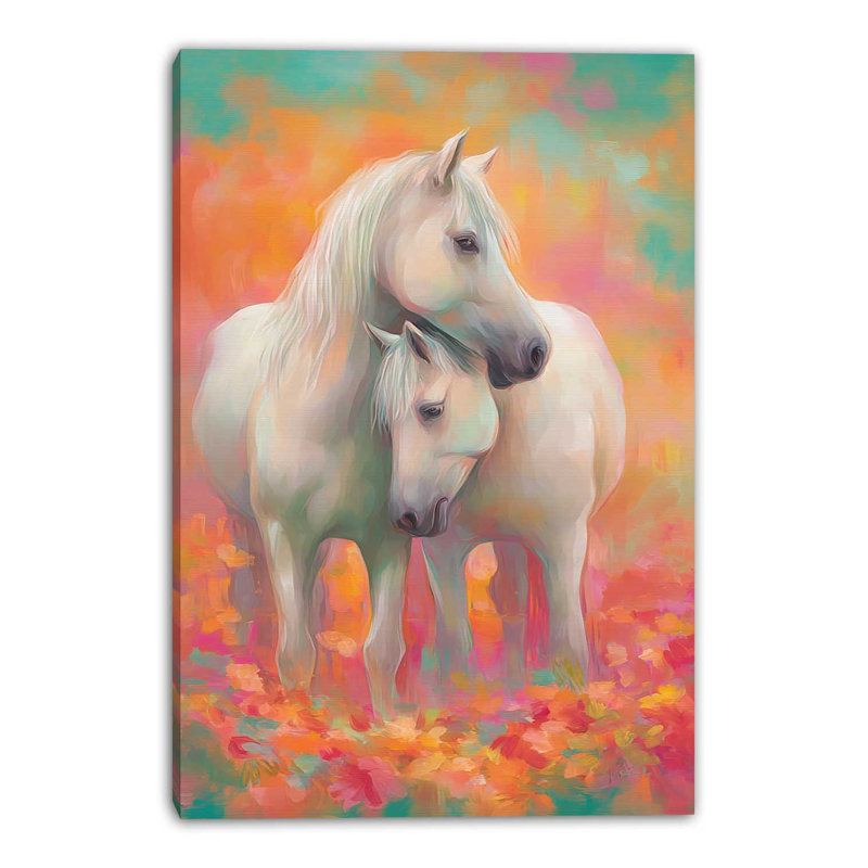 Art mural sur toile Meadow Companions, L 16 po x H 24 po x P 1,5 po
