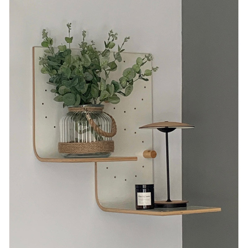 Cashawn 2 Piece Accent Shelf, White 