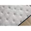 Très grand matelas très grand Euro 12 po - blanc ferme avec housse en tissu noir / noir