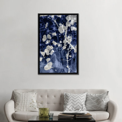 «Indigo Leaves IV», impression sur toile
