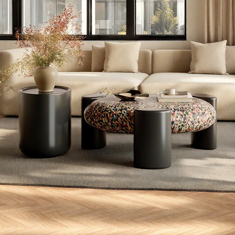 Premium Rainbow Colour Coffee Table Set