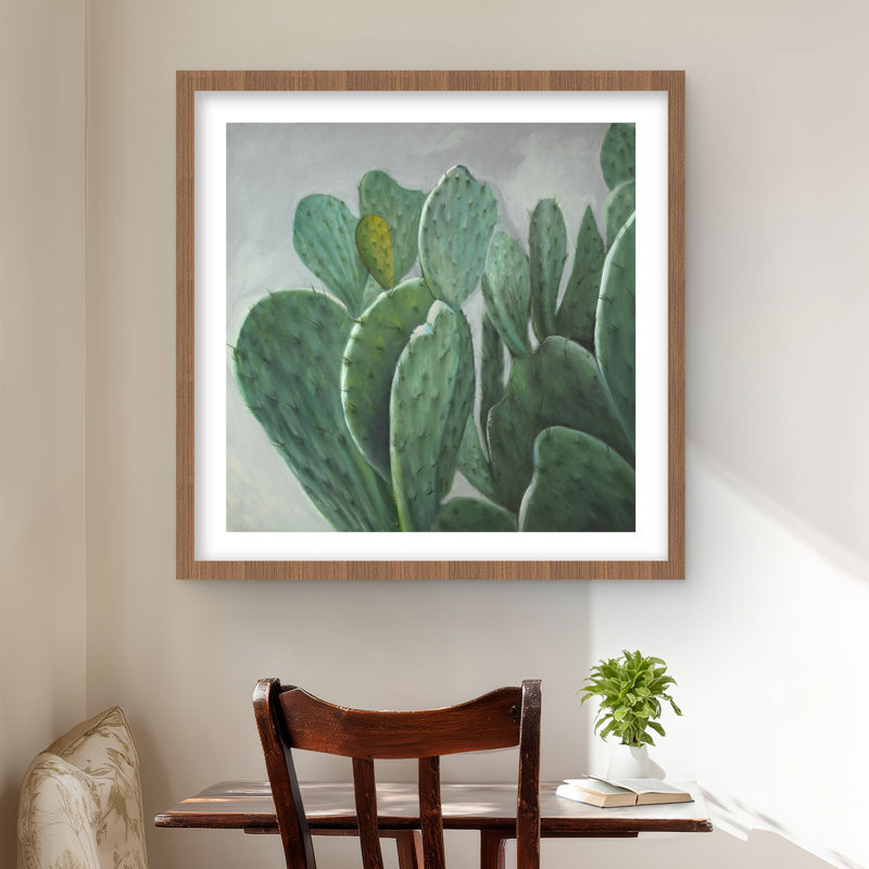 Paddle Cactus - Hyperrealist Botanical Print for Home Decor