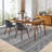 Boho Distressed Area Rug - Machine Washable, Non-Slip, Low Pile, mark Resistant Carpet for Living Room, Bedroom, Dining Room - Neutral Black Geometric Design - Home Decor - 9x12ft (274x366cm), Black Tone-607234290-607234291