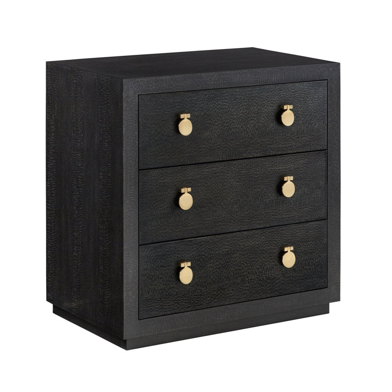 Somerset Bay 3 - Drawer Nightstand, Black