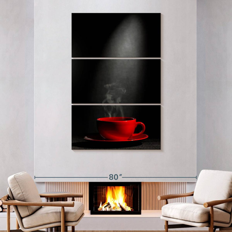 Yarlin Steaming Coffee Cup, 74" H x 48" W