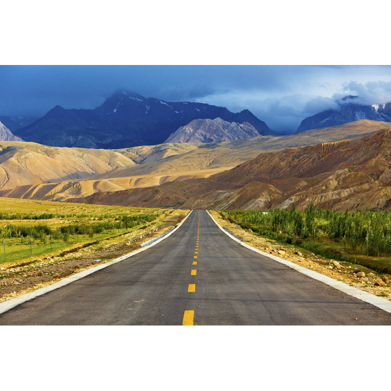 Road by - Photographie de toile tendue, L 12 po x H 8 po