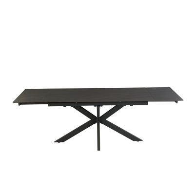 Extendable Metal Base Dining Table