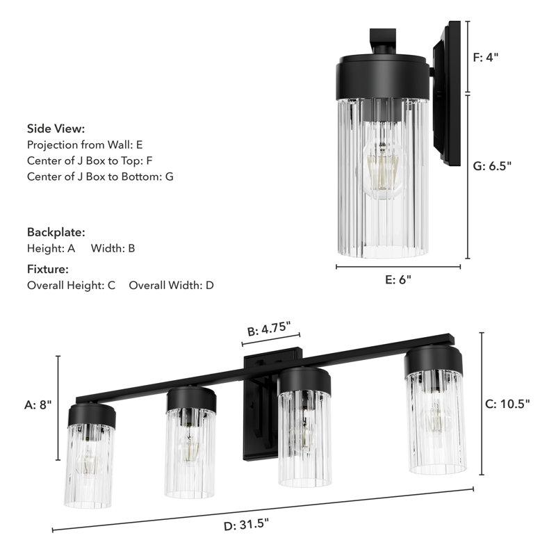 Gatz - Light Dimmable Vanity Light, 4