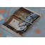 Rug & Kilim’S Contemporary Dhurrie Rug In Blue And Rust Tile Design