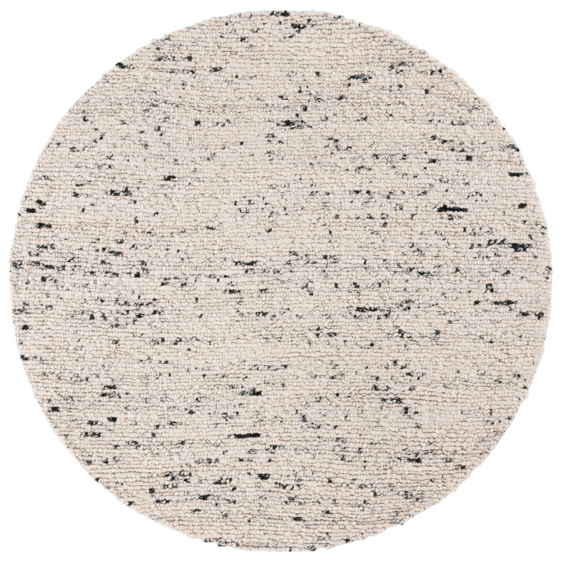 Tapis Natura 257 gris clair / ivoire Natura, Rond 6 pi