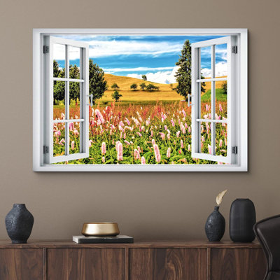 Fenêtre «Window View European Flower Botanical Flower Field Nature Images Scenic Landscape» sur