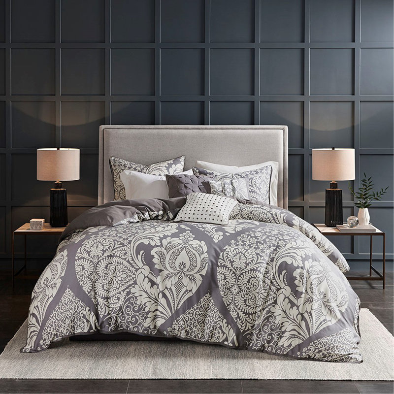 Ensemble de housse de couette pour lit double / grand 6 pièces, Double/grand housse de couette + 5 pièces supplé