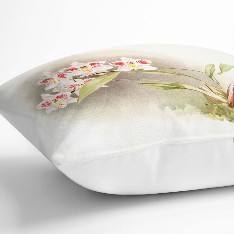 Square Throw Cushion, 55cm H x 55cm W x 20cm D, White