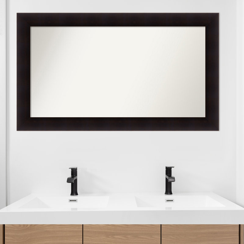 Miroir mural Jillissa, Rectangle, Noir, 26,75 po x 45,75 po