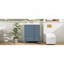 Meuble-lavabo 24 po avec lavabo, armoire de salle de bain avec tablette de porte, tiroir profond, panier coulissant à 2 niveaux, structure en bois massif et panneau de fibres à densité moyenne, bleu gris