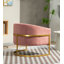 Fauteuil d'appoint rembourré de luxe avec cadre en velours, fauteuil de coiffeuse polyvalent et polyvalent pour l'intérieur et la maison-619829793