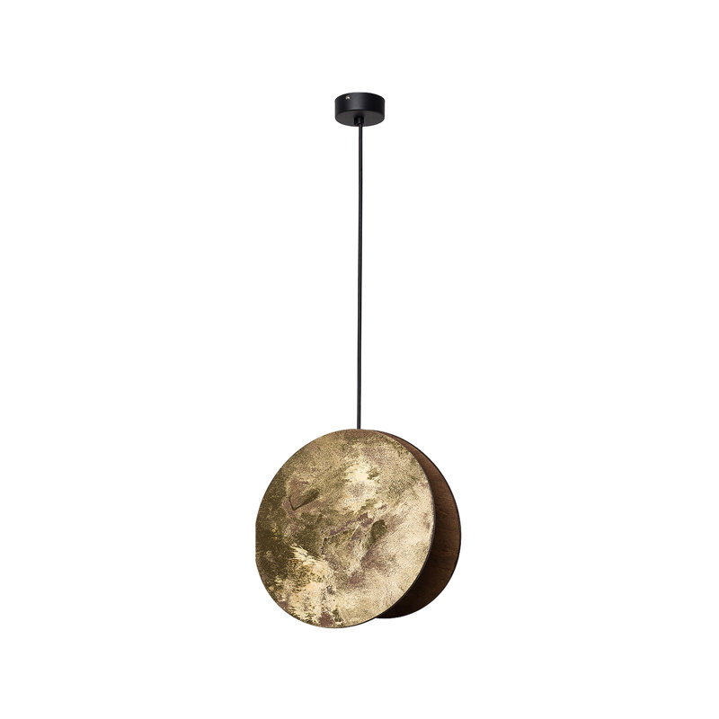 Goodyear 1 - Light Black Single Pendant, Gold