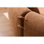 Canapé modulaire incurvé à compression plein caramel Boneless