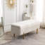 Banc de rangement rembourré en velours Miajah