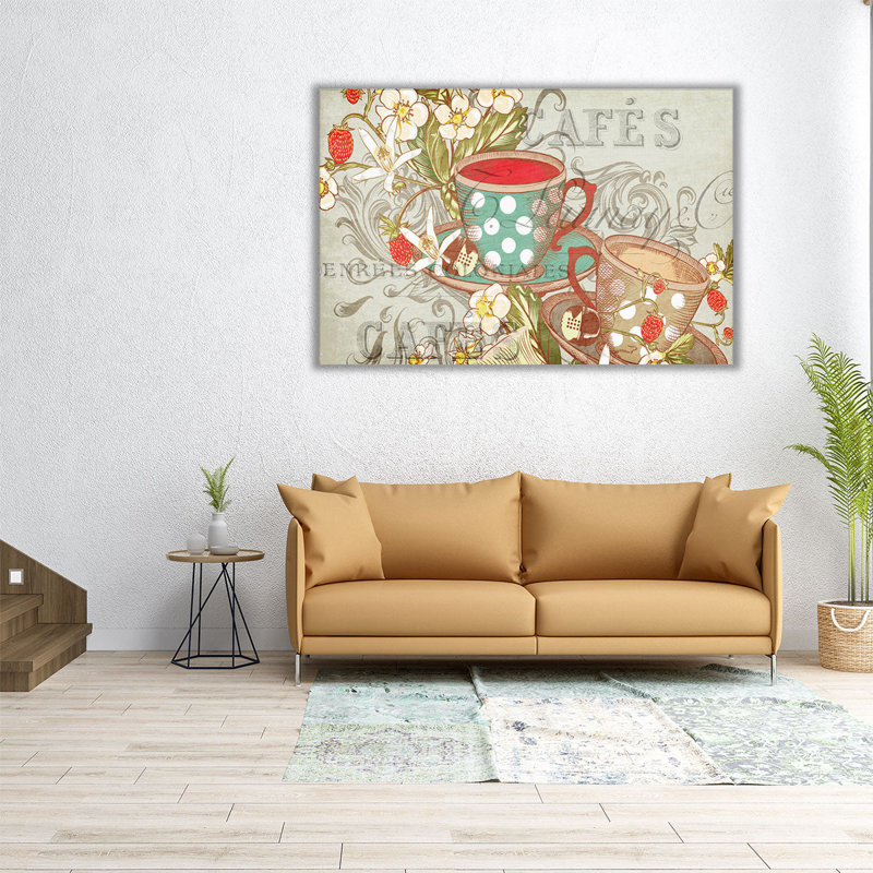 «Coffee or Tea», reproduction d'art sur toile, H 20 po x l 30 po