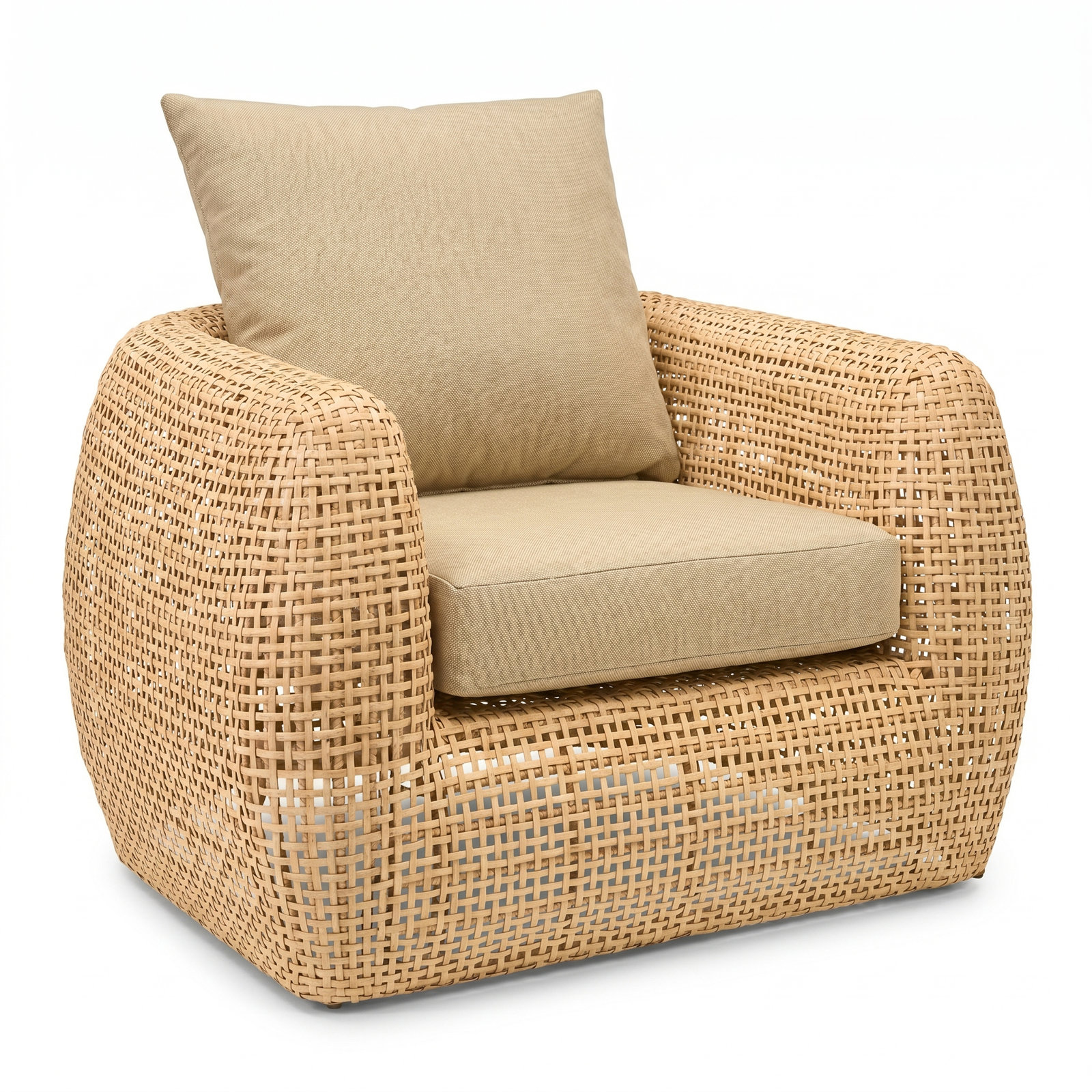 5 - Person Sunbrella® Complete Patio Set, Canvas Beige