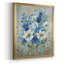 Toile encadrée de qualité supérieure Blue Garden II - prête à être accrochée-175331383-175331382