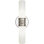 Chase 2-Light Wall Sconce - Polished Nickel, Polished Cas White -