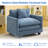 41.3'' Wide Chenille Upholstered Accent Chair with Extra Deep Seat-651879449