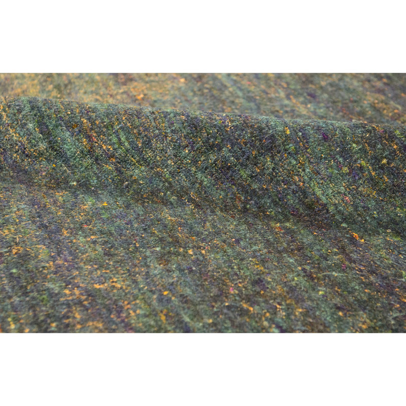 Silk Area Rug in Teal, Rectangle 8' x 10'2"