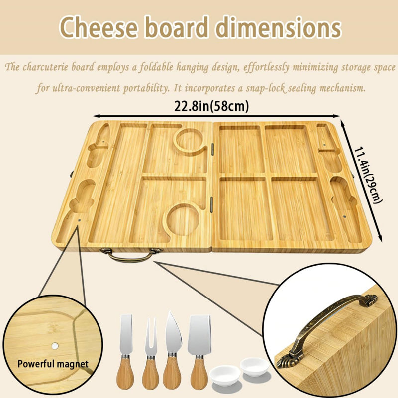 East Urban Home Bamboo Cheese Board