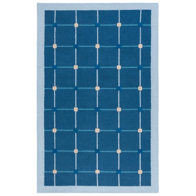 Elway Hand-Woven Checkered Rug