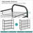4 Tier Metal Shoe Rack with Adjustable Tilt Angle, Suitable for Front Door, Entrance, Garage-936568759