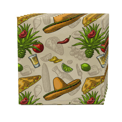 Cotton Twill Food & Drink Square Napkin
