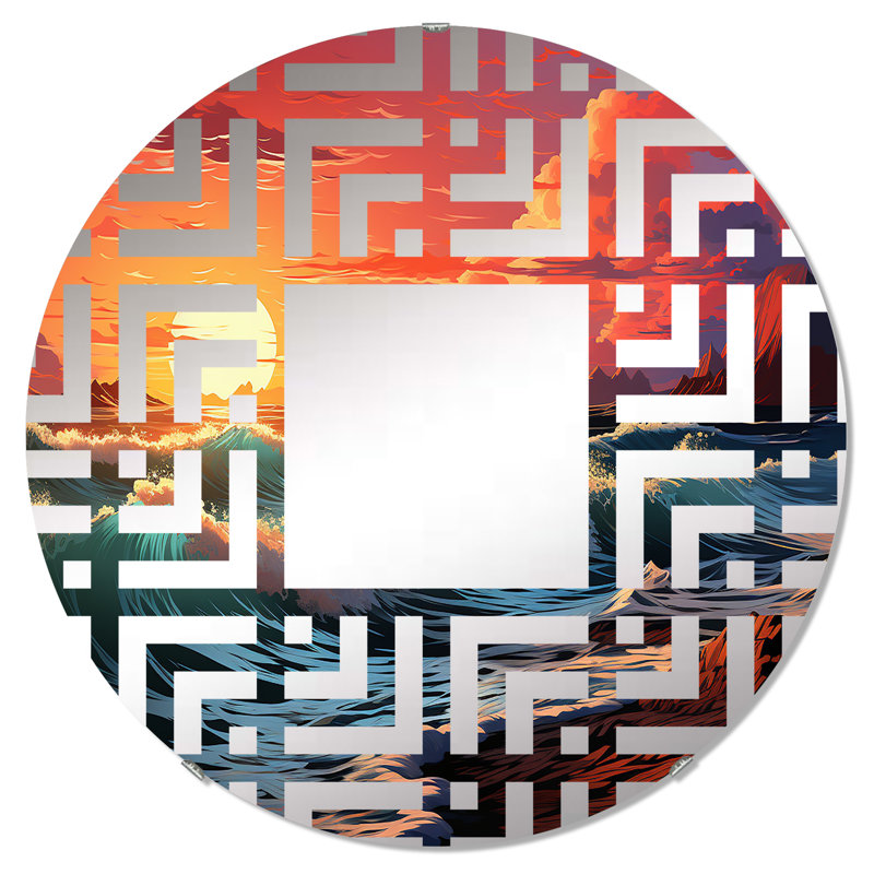 Miroir mural rond, 31,4 po x 31,4 po
