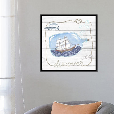 Sara Zieve Miller " Ship In A Bottle Discover Shiplap " by Sara Zieve Miller