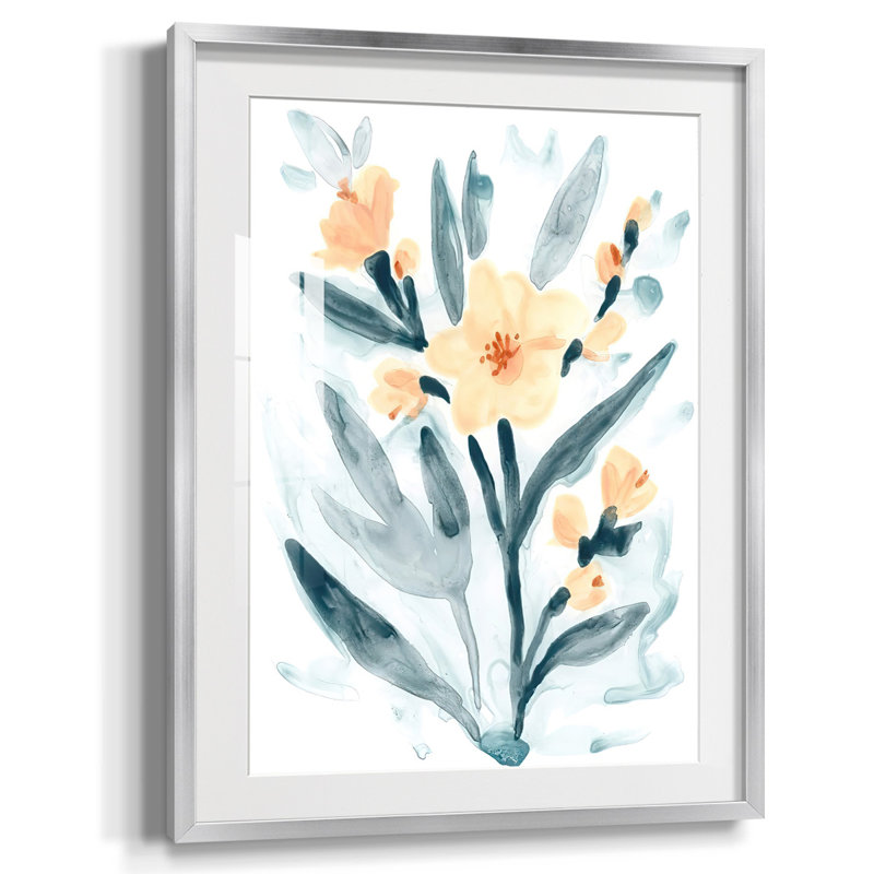 " Get Going IV ", Silver Framed Paper, White