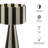Renae Handwoven Cotton Thread Striped Table Lamp-111178357