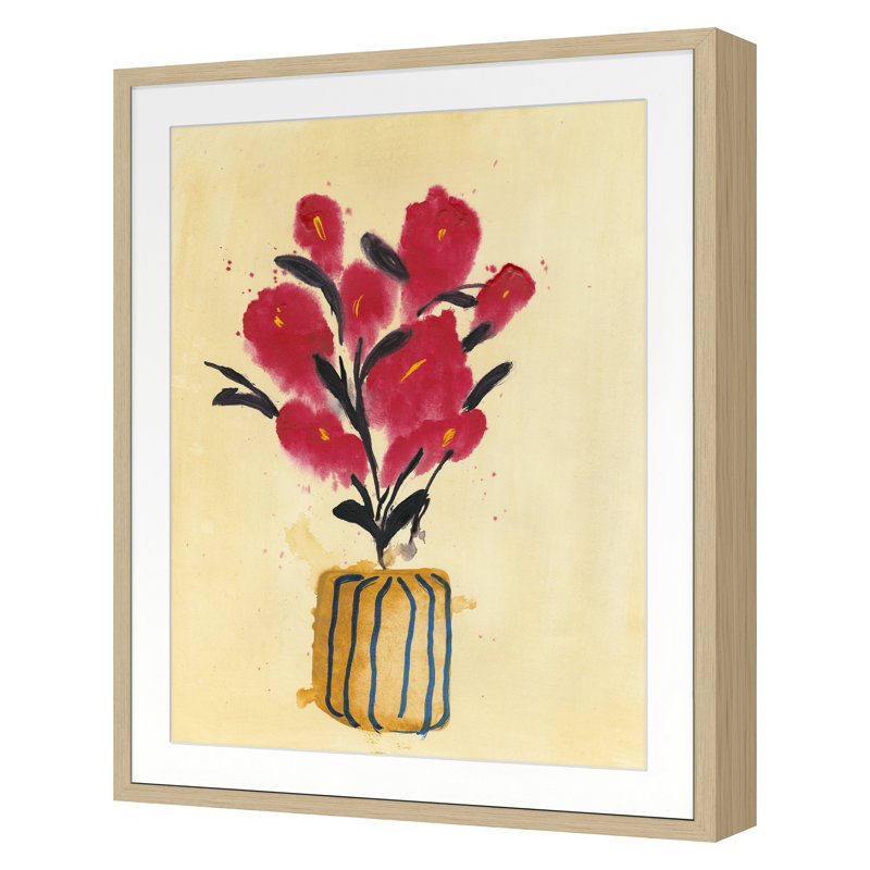 «Floral Study 5» par Stefano Altamura - Impression de cadre photo unique, Chêne nordique, H 30 po x l 24 po x P 1,5 po