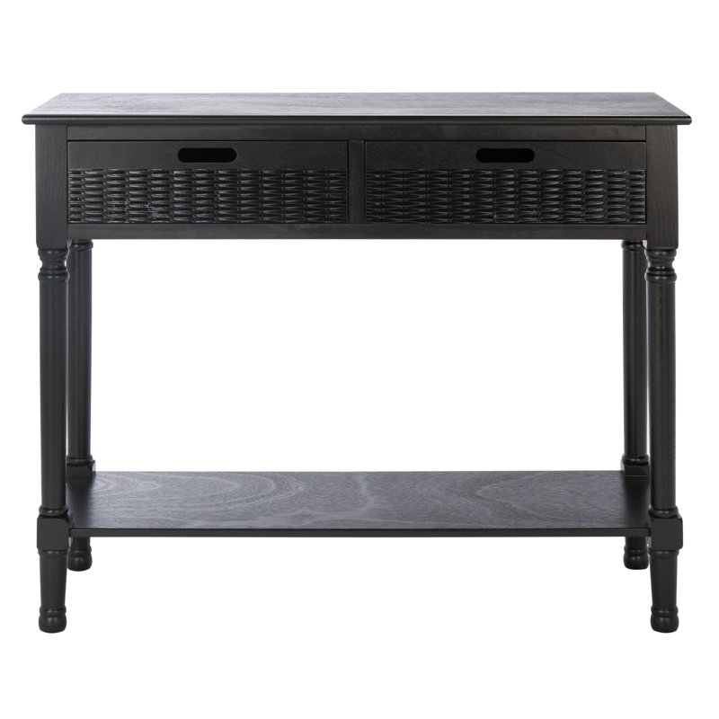 Dupuis Console Table, Black, 36" H x 13" W x 30" D